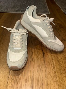 Steve Madden Women's Sneakers - White and Light Green/Grey